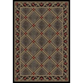 Concord Global Trading Imperial Diamond Leopard Black 3 ft. 11 in. x 5 ft. 7 in. Area Rug 10334