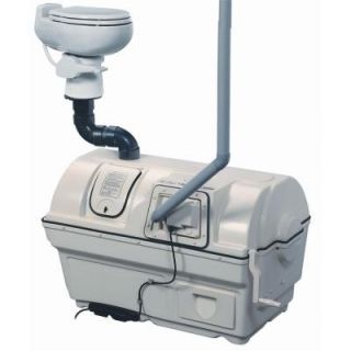 Sun Mar Centrex 2000 Electric Waterless High Capacity Central Composting Toilet System in Bone CENTREX 2000