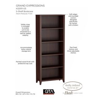 Grand Expressions 69.48 Standard Bookcase by Kathy Ireland Office by