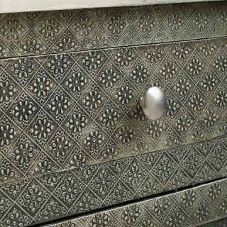 Kiran Embossed Metal Cabinet