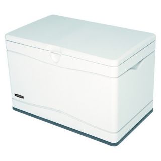 Lifetime 80 Gallon Outdoor Storage Box   White