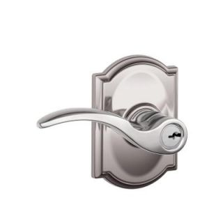 Schlage Camelot Collection Bright Chrome St. Annes Keyed Entry Lever F51A STA 625 CAM