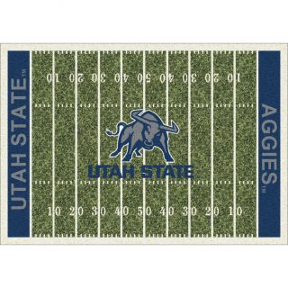 College Home Field NCAA Utah State Novelty Rug by My Team by Milliken