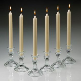 Light In The Dark 10 in. Tall Elegant Ivory Taper Candles (Set of 12) LITD T 7HOUR12 I