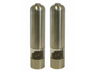 Electric Stainless Steel Pepper Mill/ Grinder (Pack of 2)