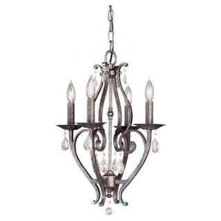 Feiss Mademoiselle 4 Light Peruvian Bronze 1 Tier Mini Chandelier F1800/4PBR