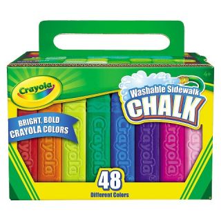 Crayola® Washable Sidewalk Chalk, 48 Assorted Bright Colors