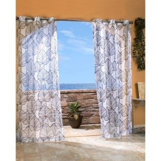 Outdoor Decor Biscayne Sheer Indoor/Outdoor Curtains   108x96”, Grommet Top 6812C 38