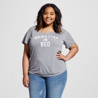 Stay In Bed Plus Graphic Tee Heather   Fifth Sun