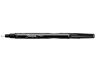 Sharpie 1765293 Plastic Point Stick Permanent Water Resistanat Pen, Black Ink, Medium, Dozen