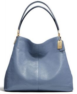COACH MADISON SMALL PHOEBE SHOULDER BAG IN LEATHER   COACH   Handbags