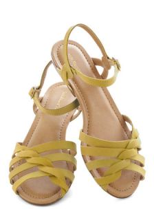 Sealed with a Twist Sandal in Honey  Mod Retro Vintage Sandals