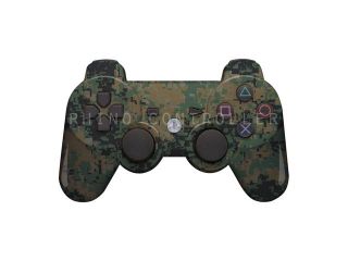 PS3 controller  Wireless Glossy  WTP 272 Tiger Stripe Woodland Digital Custom Painted  Without Mods