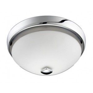 Nutone 788CHNT Quiet Bathroom Fan, 100 CFM for 4" Ducts w/B10 Light & Opal Glass   Chrome