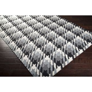 nuLOOM Handmade Flatweave Houndstooth Grey Wool Runner (26 x 8)