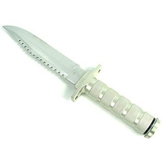 Trademark 12 Full Tilt Survival Knife With Survival Gear, Silver