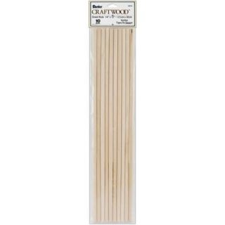 Dowel Rods 12" 1/4" 10/Pkg