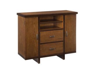Home Styles Geo 5539 100 Contemporary Walnut Compact Credenza