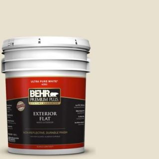 BEHR Premium Plus 5 gal. #BXC 11 Ibis Flat Exterior Paint 405005