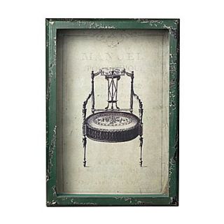 Sterling Industries Distressed Verde Framed Wall Art, 13H x 9W
