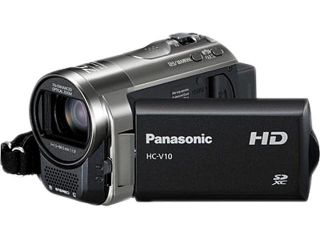 Panasonic HC V10K Black 1/5.8" High Sensitivity MOS Sensor 2.7" Wide LCD monitor (230,400 dots) LCD 63X Optical Zoom HD Camcorder