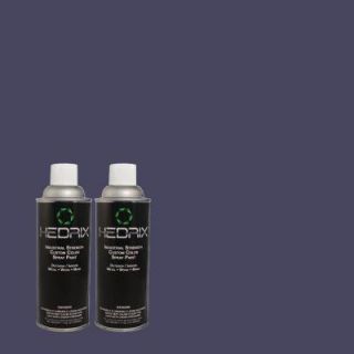 Hedrix 11 oz. Match of S H 620 Midnight Sky Flat Custom Spray Paint (2 Pack) F02 S H 620
