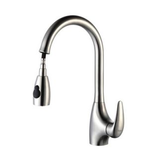 Kraus One Handle Single Hole Kitchen Faucet with Soap Dispenser and
