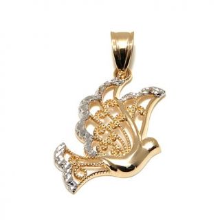 Michael Anthony Jewelry® 10K 2 Tone "Dove" Pendant   7615040