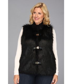 calvin klein plus size faux fur sweater vest acrylic