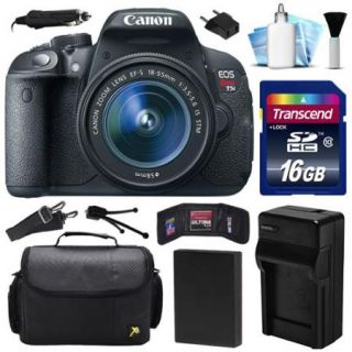 Canon EOS Rebel T5i 700D DSLR Digital Camera w/ 18 55mm Lens (16GB Value Bundle)