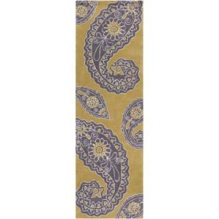 Surya Angelo Home Green Yellow 2 ft. 6 in. x 8 ft. Rug Runner HDP2021 268