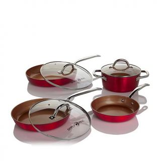 Simply Ming 7 piece Technolon+ Healthy Cook Set in Vibrant Color   7690753