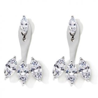 Absolute™ 3.5ct Marquise Ear Cuff and Stud Earring Set   7836754