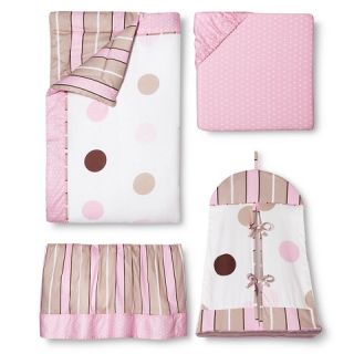 Sweet Jojo Designs 11pc Mod Dots Crib Set   Pink