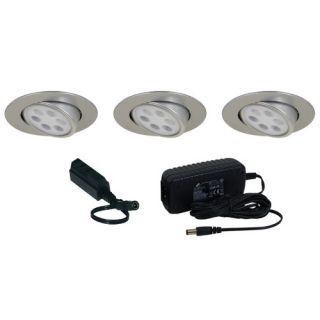 Slim Disk LED 3 Light Adjustable Round Kit by Jesco Lighting