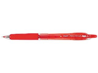Pilot Precise Gel BeGreen Retractable Roller Ball Pen, Red Ink, .7mm, (EA)