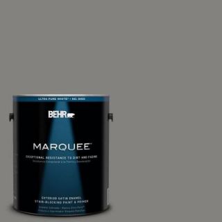 BEHR MARQUEE 1 gal. #BNC 25 Gray Pepper Satin Enamel Exterior Paint 945401