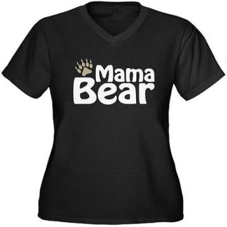 Women's Plus Size Mama Bear Graphic T shirt