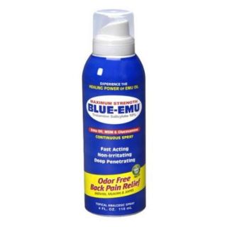 Blue Emu Continuous Pain Relief Spray, 4 oz (Pack of 2)