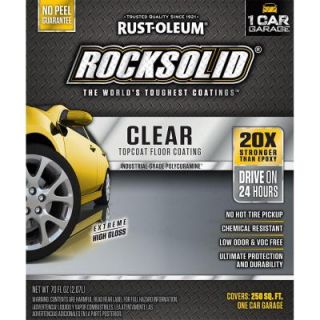 Rust Oleum RockSolid 70 oz. Clear Top Coat Garage Floor Kit 286897