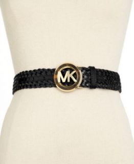 MICHAEL Michael Kors MK Logo Buckle Braided Belt