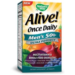 Alive Once Daily Mens 50+ Ultra Potency Nature's Way 60 Tabs
