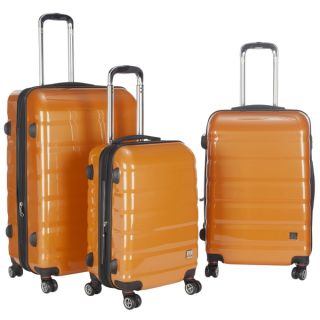 Lotus Pheonix 3 piece Orange Hardshell Spinner/ Rolling Luggage Set