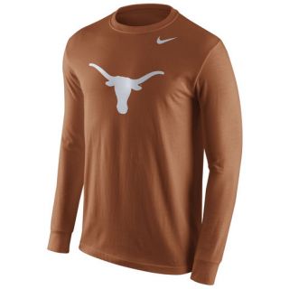 Nike Texas Longhorns Burnt Orange Cotton Logo Long Sleeve T Shirt