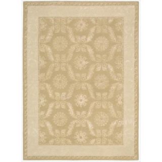 Nourison Hand tufted Symphony Bordered Gold Rug (36 x 56)