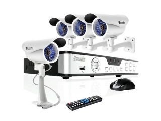 Zmodo 4CH H.264 DVR with 1TB HDD & 4 Sony CCD 420TVL Indoor/ Outdoor Bullet Security Cameras with 35 IR LEDs   1TB Hard Drive Pre installed