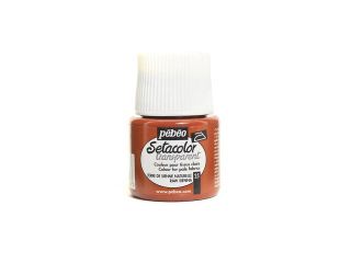 Pebeo Setacolor Transparent Fabric Paint fluorescent orange 45 ml