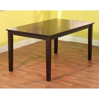 Contemporary Large Dining Table, Espresso