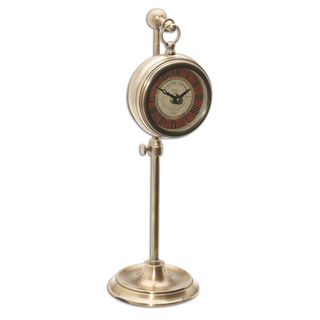 Just On Time London England Large Wood Table Clock   13937837
