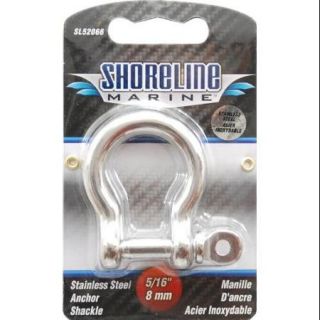Shoreline Marine Stainless Steel Shackle Anchor, 5/16 Inch (316) Multi Colored